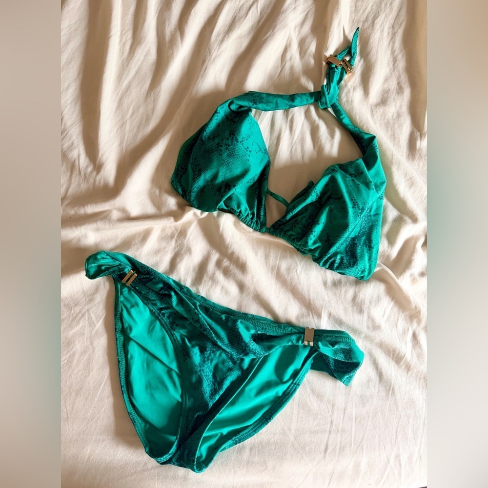 Vix Paula hermanny green snake pink bikini large small